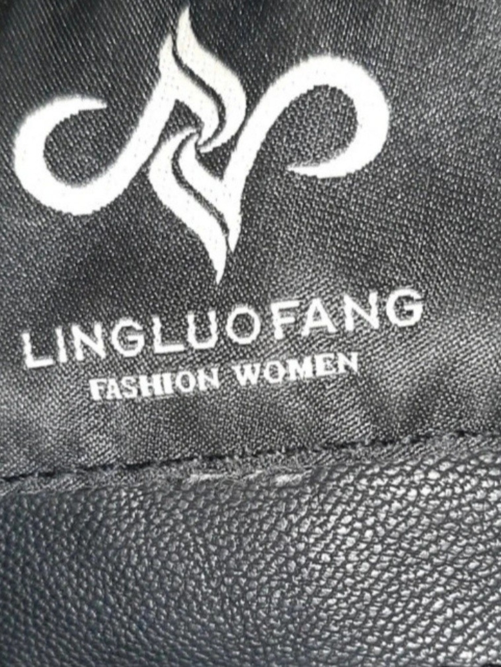 Womens Black Faux Leather Moto Jacket S/M - Picture 7 of 11